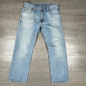 Levis 569 Mens Loose Straight Fit Light Wash Blue Denim Jeans W34 L30 00569-0264